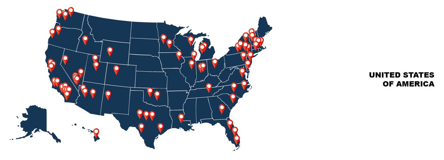 Our United States of America Locations